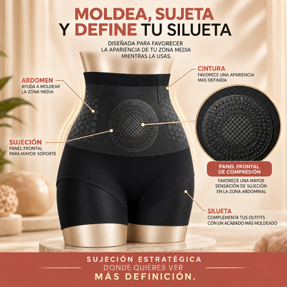 FAJA SHORT MOLDEADORA QUEMA GRASA CON PANEL