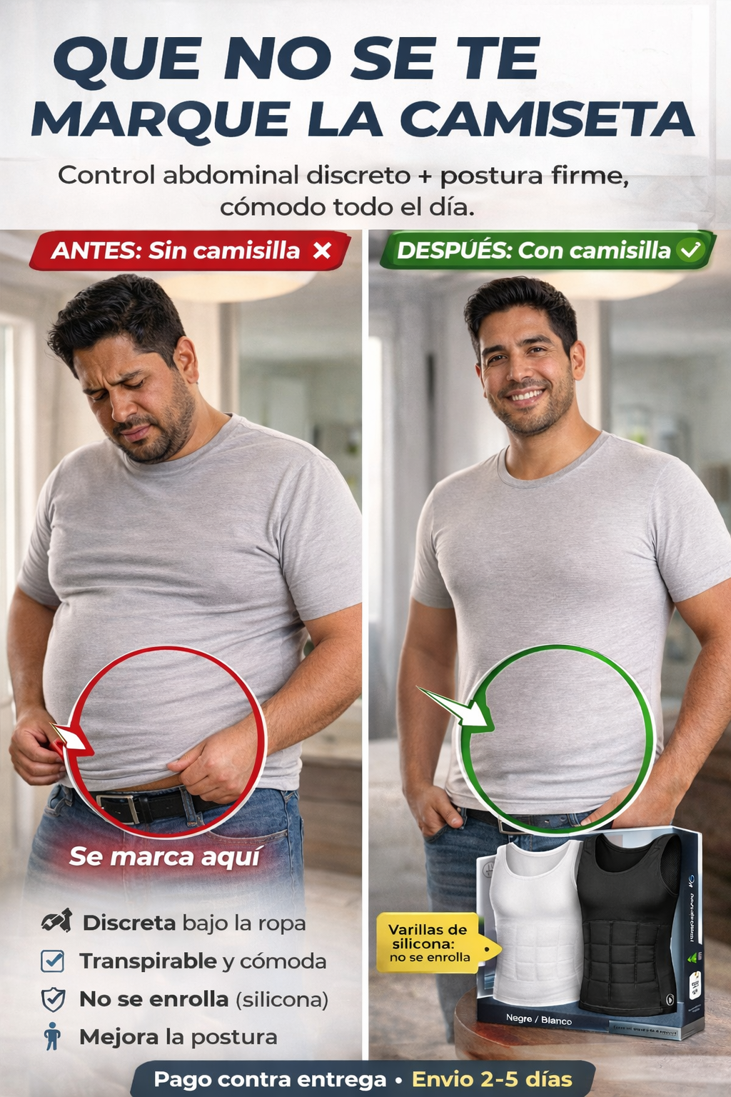 Faja Moldeadora de Hombre - Reduce y Elimina Grasas