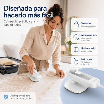 Mini Plancha De Vapor - Útil de Usar y Transportar 💼👔♨️