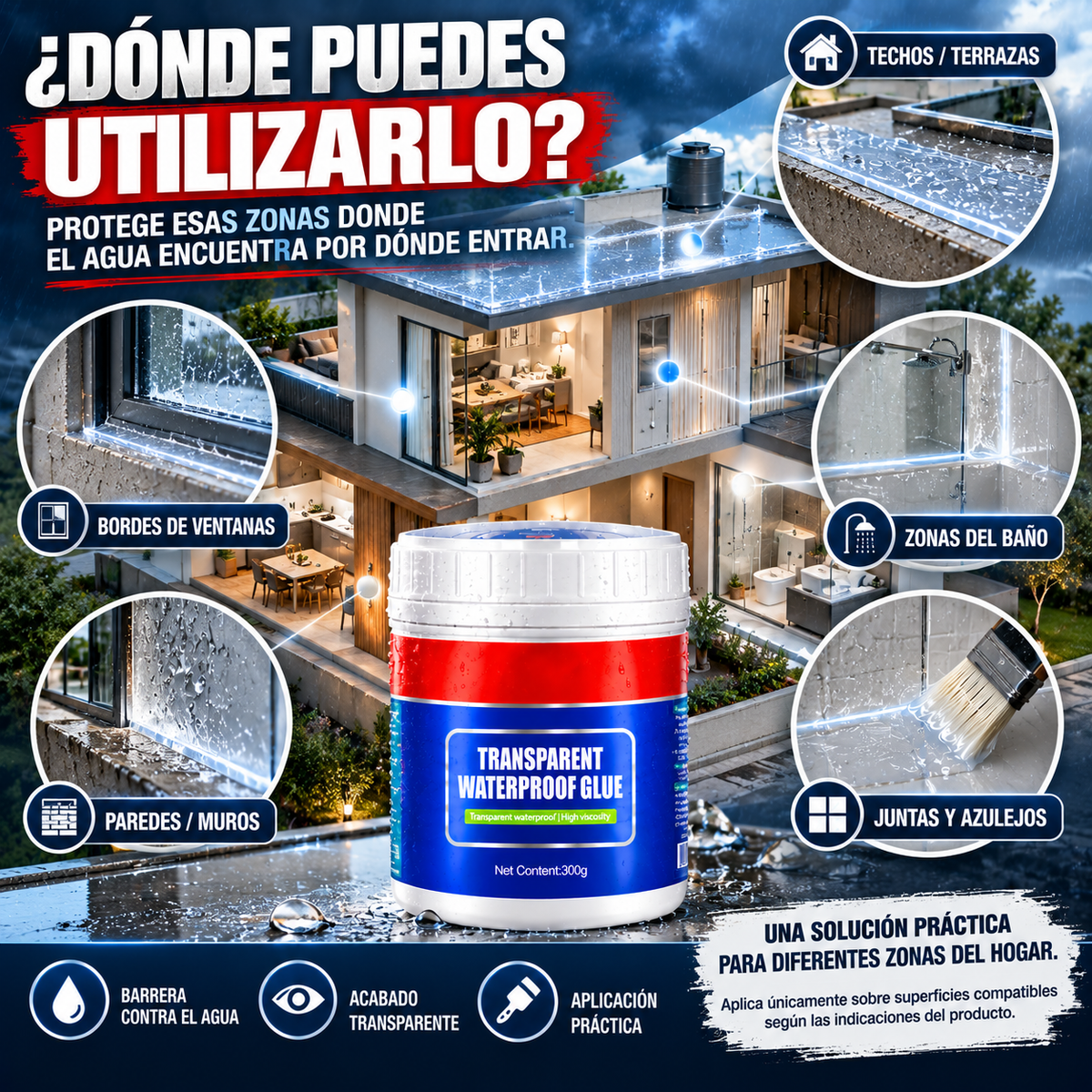 IMPERMEABILIZANTE - ELIMINA HUMEDADES Y FILTRACIONES