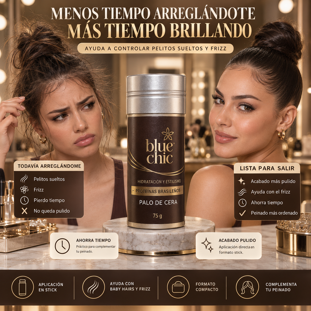 Cera Para Cabello En Barra - Tiempo y Estilo