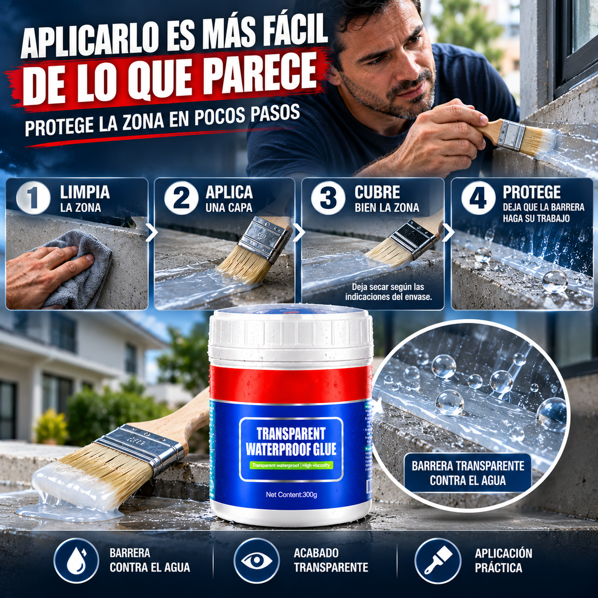 IMPERMEABILIZANTE - ELIMINA HUMEDADES Y FILTRACIONES