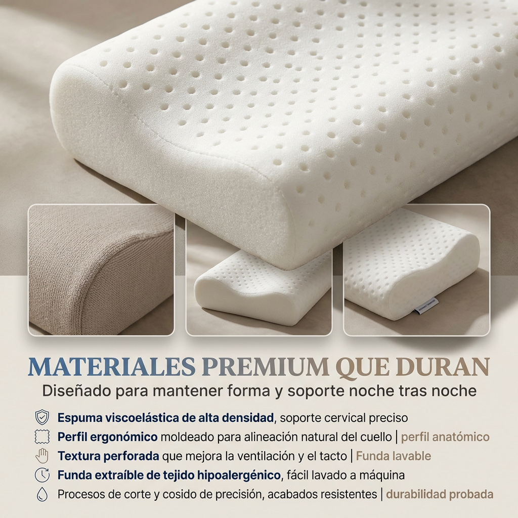 Almohada Viscoelástica Cervical Premium