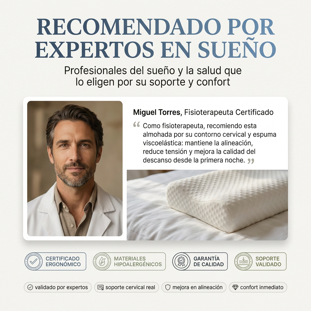 Almohada Viscoelástica Cervical Premium