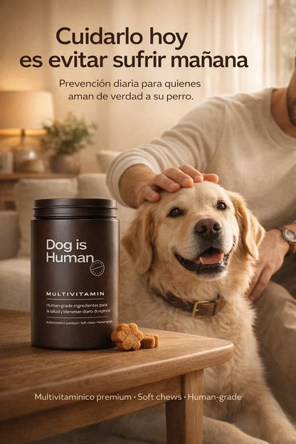 Dog is Human Probiótico Multivitamínico Premium - Mejora el Sistema Inmunológico 🦠☠️🐶